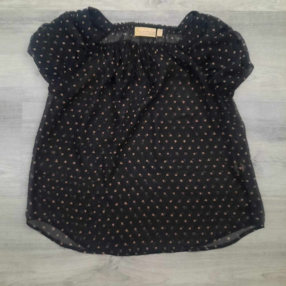 Princess Vera Wang Sheer Heart Top